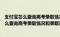 支付宝怎么查询高考录取情况和录取通知书信息（支付宝怎么查询高考录取情况和录取通知书）