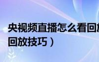 央视频直播怎么看回放（央视频直播看欧洲杯回放技巧）