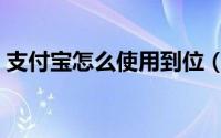 支付宝怎么使用到位（支付宝到位使用教程）