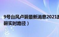 9号台风卢碧最新消息2021路径（微信怎么查询2021台风卢碧实时路径）