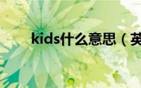 kids什么意思（英语kids什么意思）