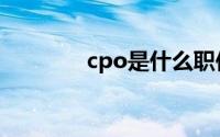 cpo是什么职位（cpo解释）