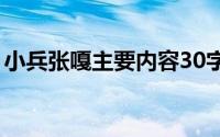 小兵张嘎主要内容30字（小兵张嘎主要内容）