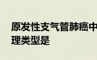 原发性支气管肺癌中,与吸烟关系最密切的病理类型是