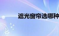 遮光窗帘选哪种面料或者材质好