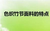 色织竹节面料的特点  什么是色织竹节面料