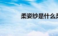 柔姿纱是什么柔姿纱是雪纺吗