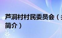 芦洞村村民委员会（关于芦洞村村民委员会的简介）