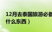 12月去泰国旅游必备（12月去泰国旅游必备什么东西）