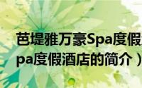 芭堤雅万豪Spa度假酒店（关于芭堤雅万豪Spa度假酒店的简介）