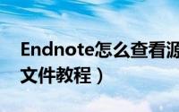 Endnote怎么查看源文件（Endnote查看源文件教程）