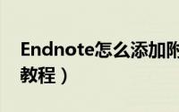 Endnote怎么添加附件（Endnote添加附件教程）