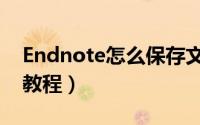 Endnote怎么保存文本（Endnote保存文本教程）