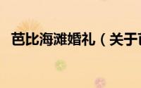 芭比海滩婚礼（关于芭比海滩婚礼的简介）