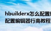 hbuilderx怎么配置编辑器行高（hbuilderx配置编辑器行高教程）