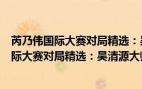 芮乃伟国际大赛对局精选：吴清源大师评点（关于芮乃伟国际大赛对局精选：吴清源大师评点的简介）