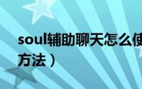 soul辅助聊天怎么使用（soul辅助聊天使用方法）