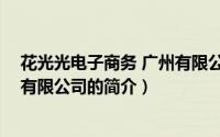 花光光电子商务 广州有限公司（关于花光光电子商务 广州有限公司的简介）