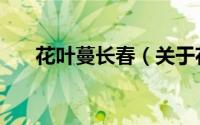 花叶蔓长春（关于花叶蔓长春的简介）