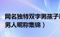 网名独特双字男孩子霸气（两个字霸气高级的男人昵称集锦）