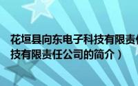 花垣县向东电子科技有限责任公司（关于花垣县向东电子科技有限责任公司的简介）