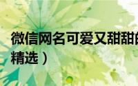 微信网名可爱又甜甜的（可爱呆萌的微信昵称精选）