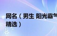 网名（男生 阳光霸气二字 霸气二字男生网名精选）