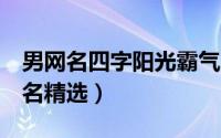 男网名四字阳光霸气（4字霸气独特的男生网名精选）