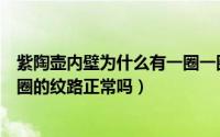 紫陶壶内壁为什么有一圈一圈条纹呢（紫砂壶底部有一圈一圈的纹路正常吗）