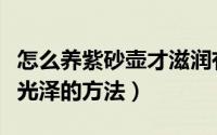 怎么养紫砂壶才滋润有光泽（养紫砂壶滋润有光泽的方法）