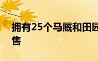 拥有25个马厩和田园诗般风景的农舍正在出售