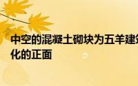 中空的混凝土砌块为五羊建筑的学生淋浴房提供了一个纹理化的正面