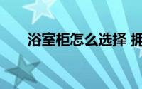 浴室柜怎么选择 拥抱明媚的崭新情绪