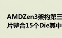 AMDZen3架构第三代EPYCMilan曝光单晶片整合15个Die其中有HBM记忆体