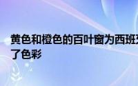 黄色和橙色的百叶窗为西班牙这所学校的功利主义立面增添了色彩