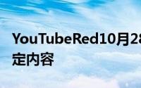 YouTubeRed10月28日登场:无广告可收看特定内容