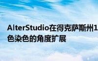 AlterStudio在得克萨斯州1920年代翻新的平房中增加了黑色染色的角度扩展