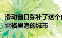 滑动窗口弥补了这个门面的公寓楼在巴西的阿雷格里港的城市