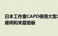 日本工作室CAPD使用大型木箱在德岛县一所房屋中创建了房间和夹层地板