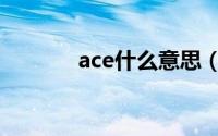 ace什么意思（ace如何翻译）