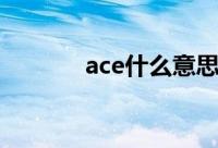 ace什么意思（ace如何翻译）