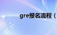 gre报名流程（报名GRE步骤）