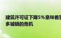 建筑许可证下降5％意味着更少的住房单元可以缓解全国许多城镇的危机