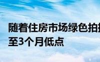 随着住房市场绿色拍摄出现抵押贷款利率下滑至3个月低点