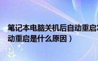 笔记本电脑关机后自动重启怎么回事（笔记本电脑关机后自动重启是什么原因）