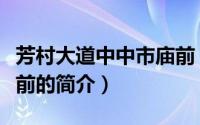 芳村大道中中市庙前（关于芳村大道中中市庙前的简介）