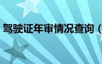 驾驶证年审情况查询（全国驾驶证年审查询）