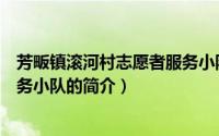 芳畈镇滚河村志愿者服务小队（关于芳畈镇滚河村志愿者服务小队的简介）