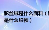 驼丝绒是什么面料（驼丝锦是什么意思驼丝锦是什么织物）