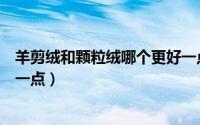 羊剪绒和颗粒绒哪个更好一点些（羊剪绒和颗粒绒哪个更好一点）